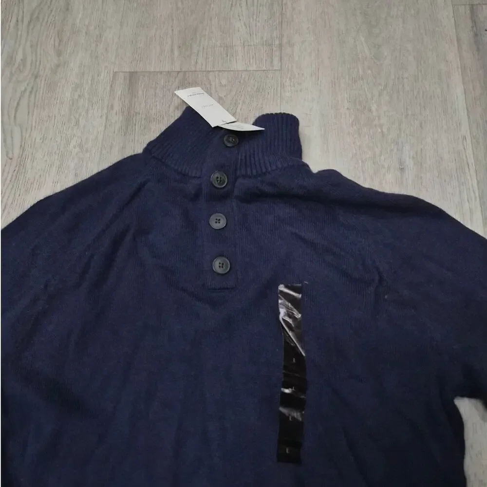 $75 NWT Banana Republic Navy Blue Sweater Size Large